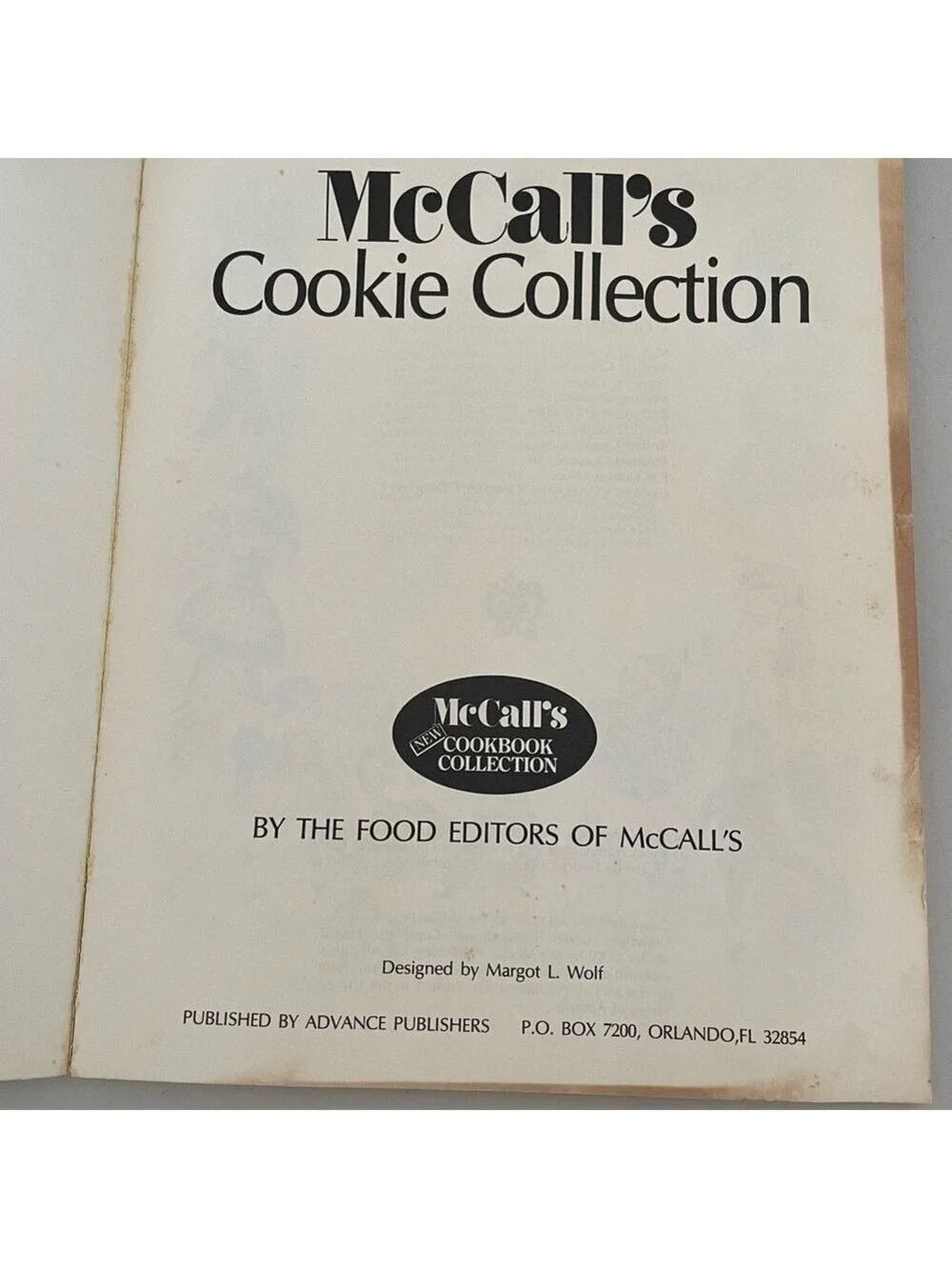 McCall’s Cookie Collection Volume 1 Cookbook
